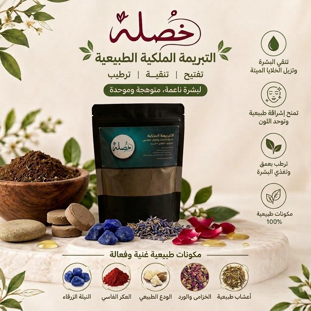 Tbrima royale à l'indigo bleu Khosla, soin du hammam