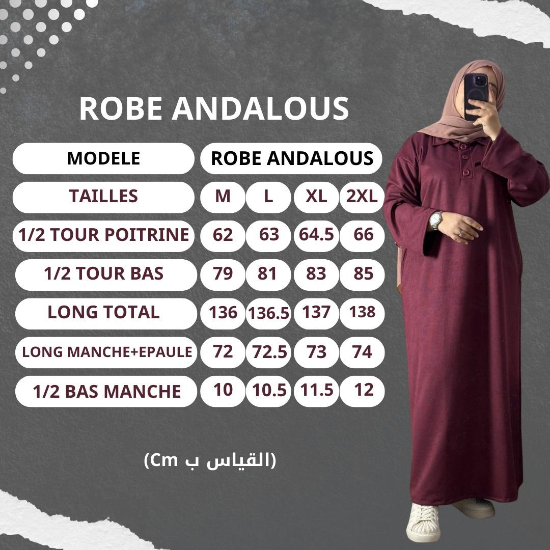 Robe andalous oversize unie