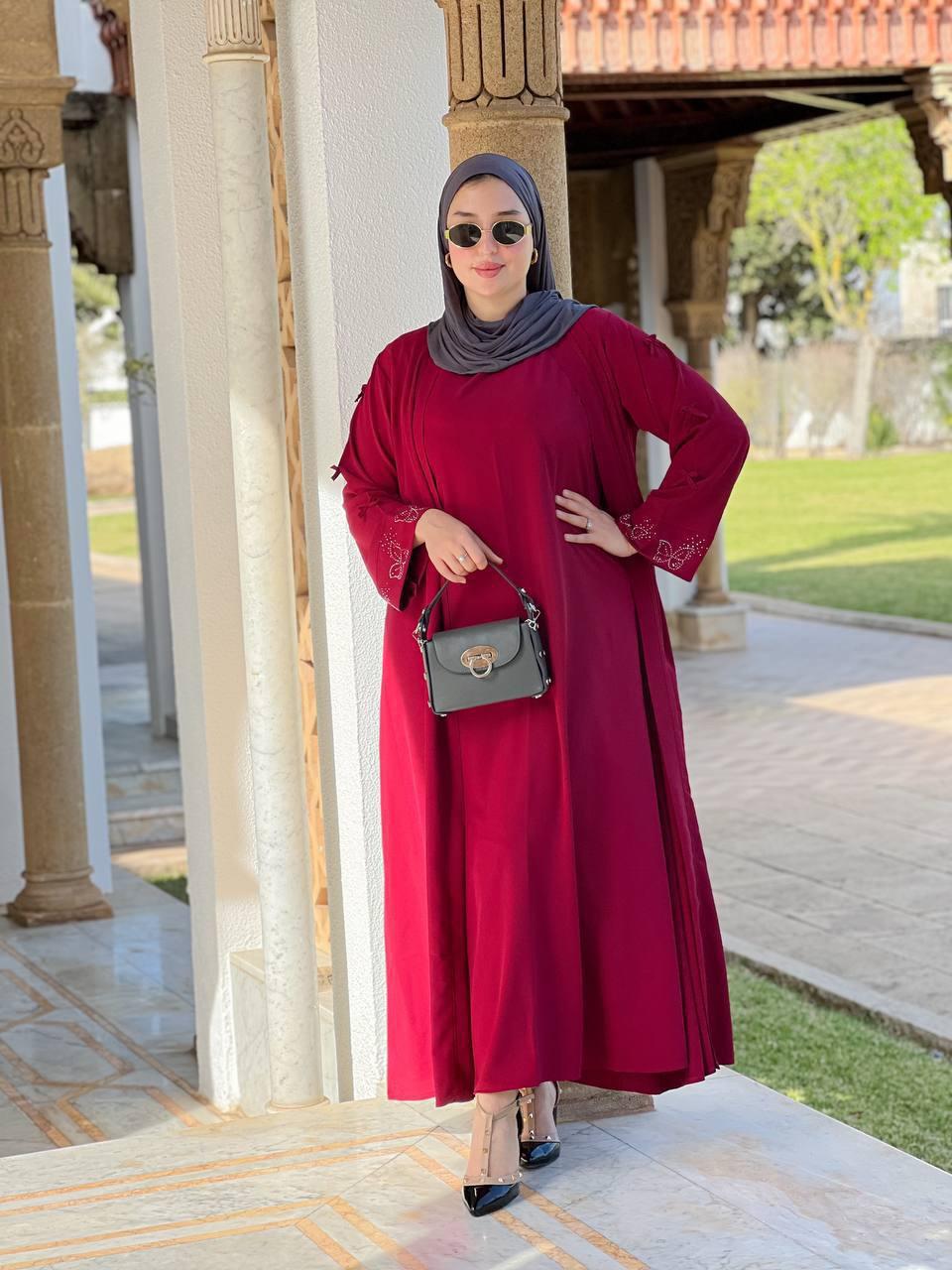 Ensemble long ouvert papillon