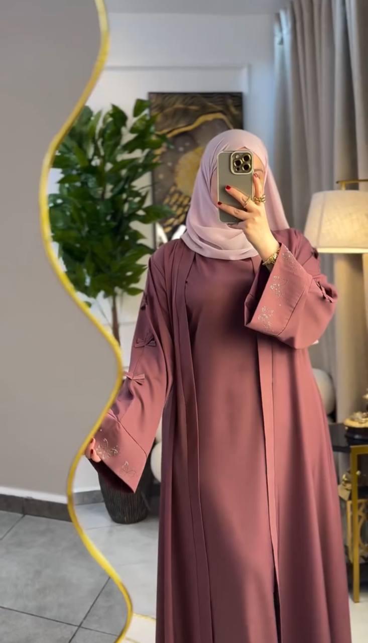 Ensemble long ouvert papillon