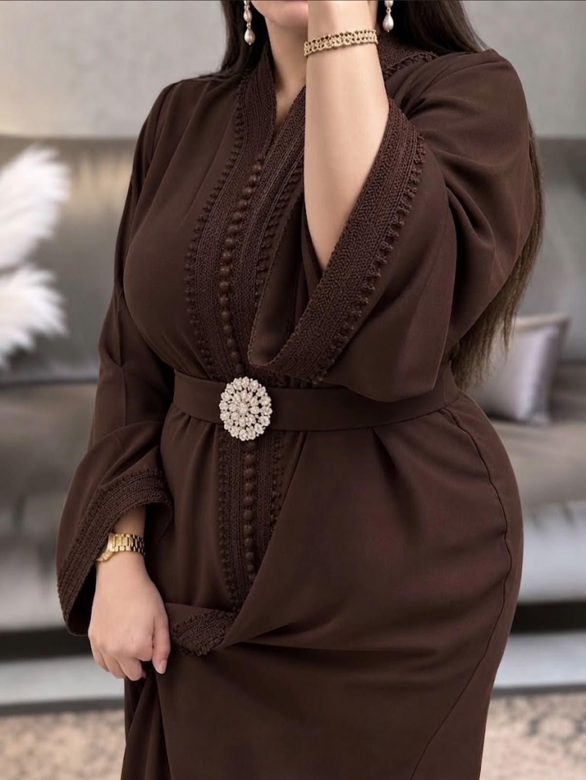 Caftan moderne ceinturé