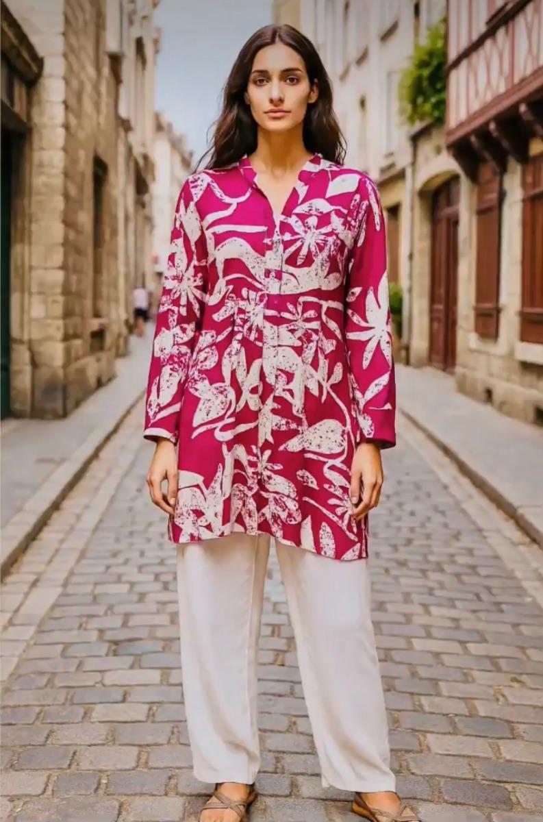 Robe longue imprimée à fleurs