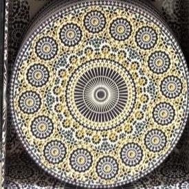 Coffret 6 dessous-de-verre céramique zellige – ronds (Réf. 180)