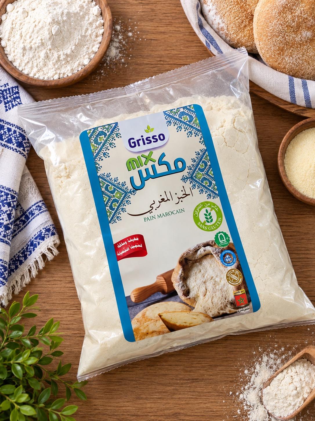 Mix Pain Marocain Sans Gluten Grisso 500g