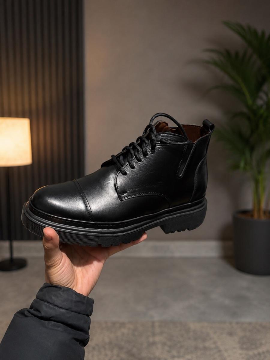 Bottes chelsea cuir noir homme