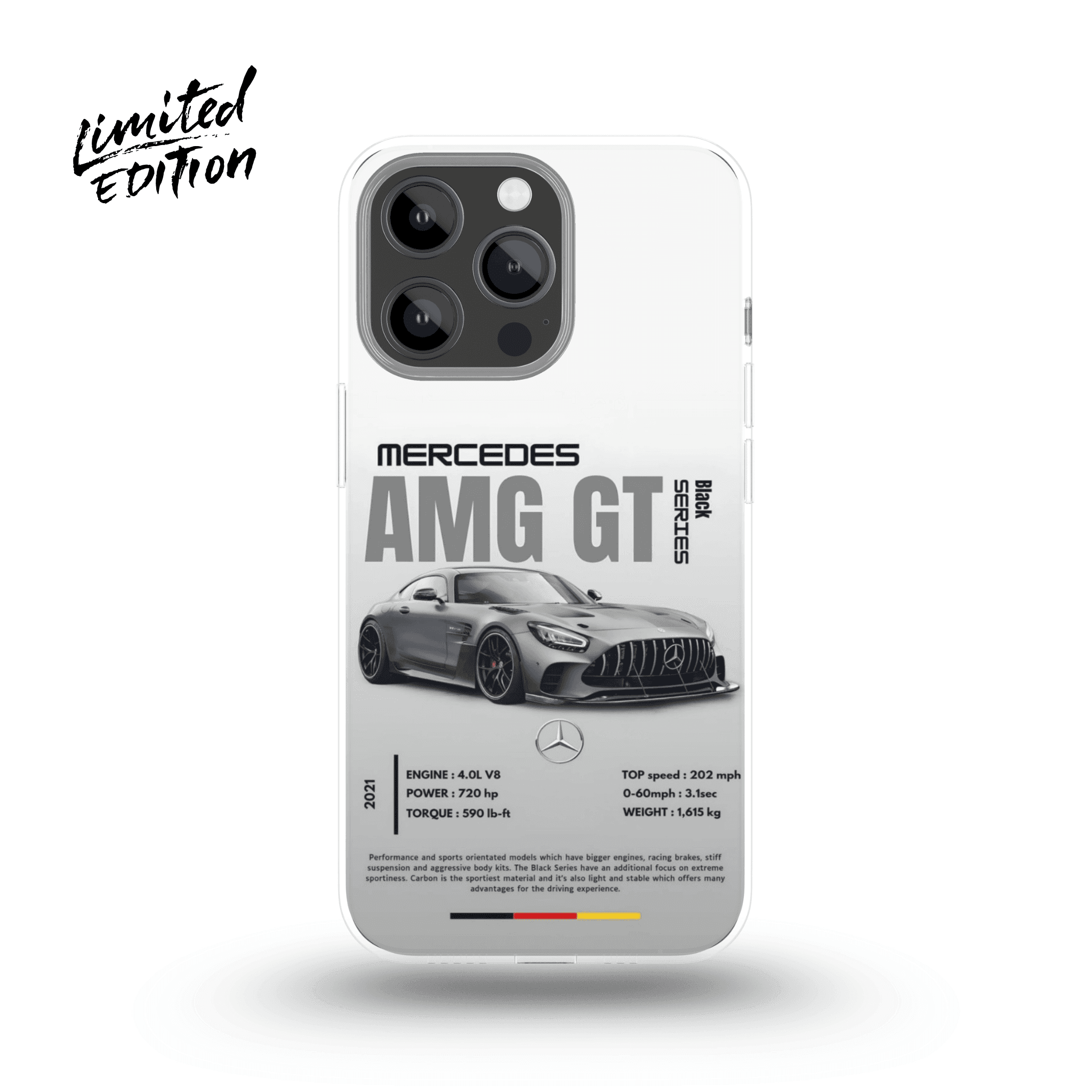 Mercedes AMG GT series Phone Case (grey) - Limited Edition