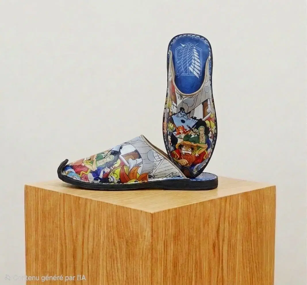 Idoukan Custom Anime Edition - Sandales en Cuir Véritable