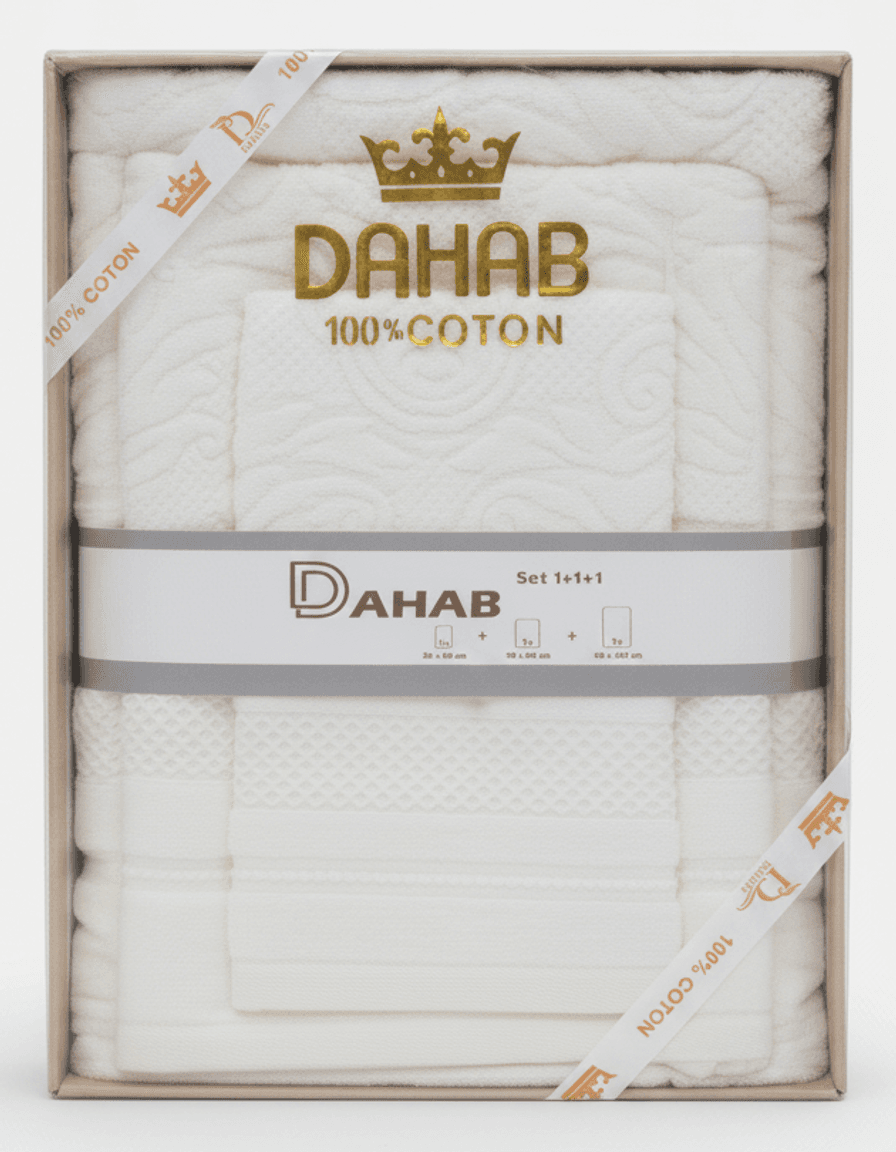 Set de serviettes DAHAB 100% Coton