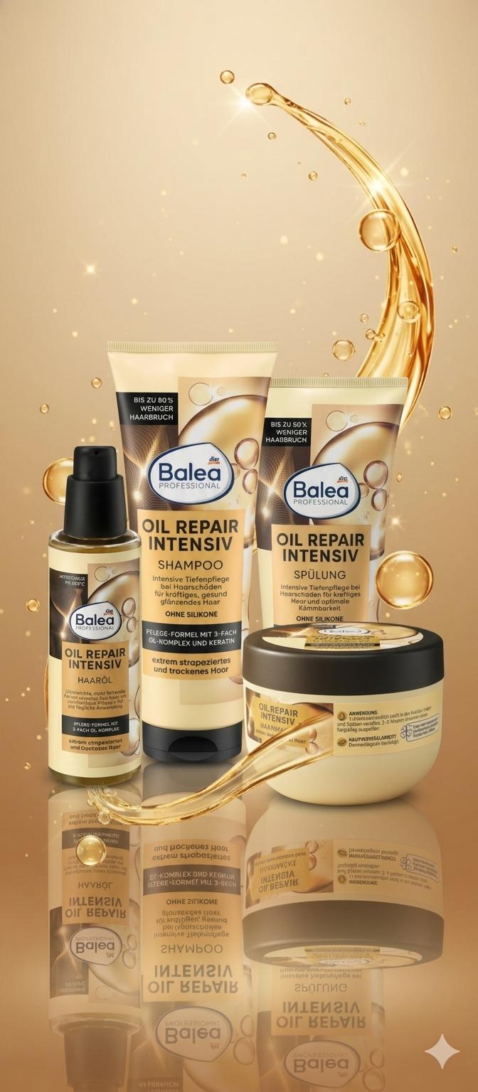 Kit Huile Réparation Intense Balea Professional