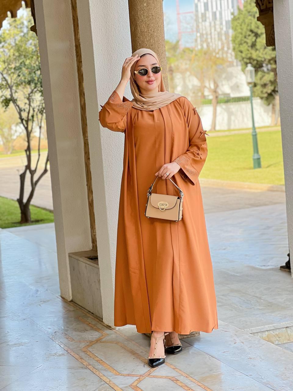 Ensemble long ouvert papillon
