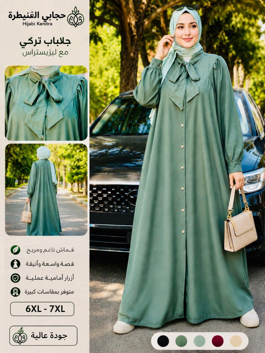 Jilbab Turc Longue Robe Boutonnée