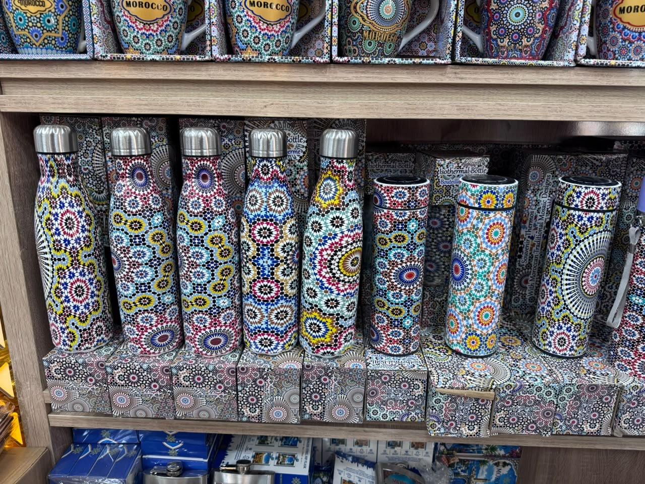 Gourde isotherme marocaine motifs mosaïque