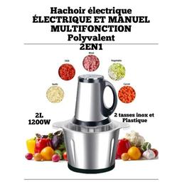 Hachoir électrique et manuel multifonction 2 en 1 — photo 2